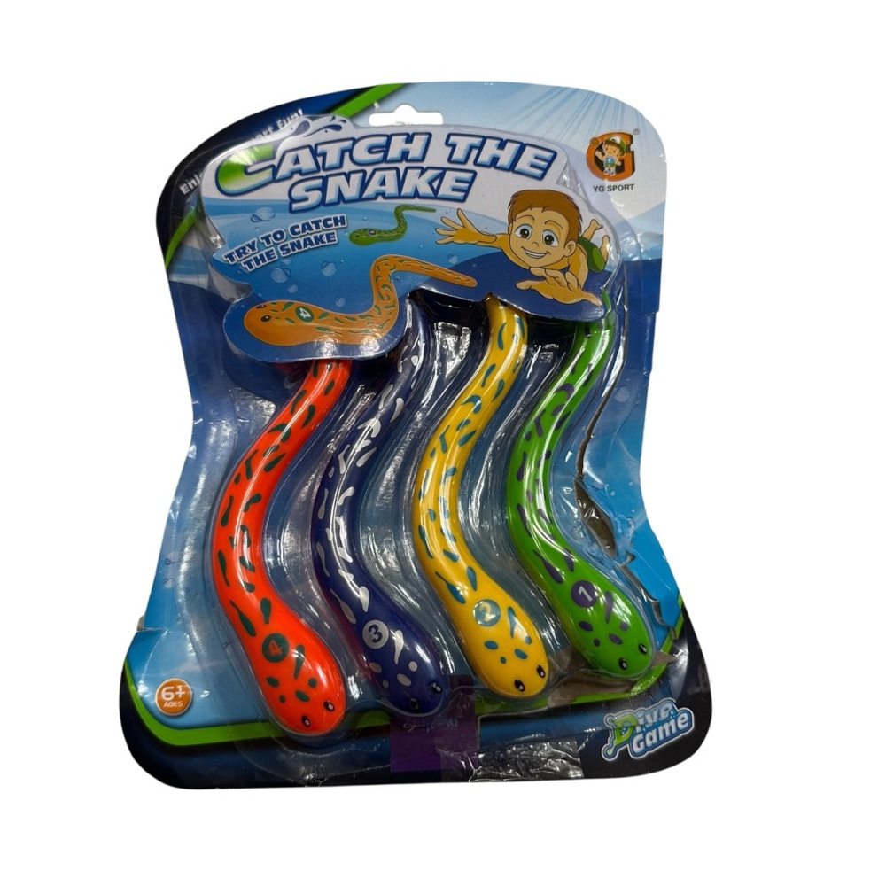 Catch the Snake Dive Game 4 PCS Colorful Eel Pool Diving Toys – Swim & Bath Kids